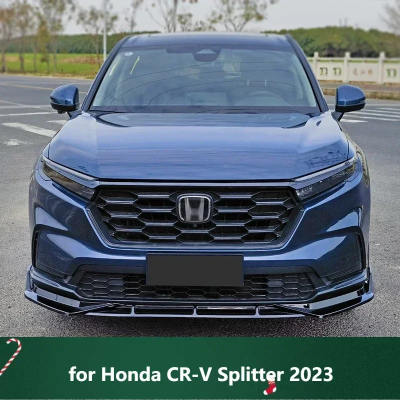 New! Front Skirts for Honda CR-V Splitter 2023 Bumper Spoiler Carbon Surface Car Body Kit Transform the Style Accessories