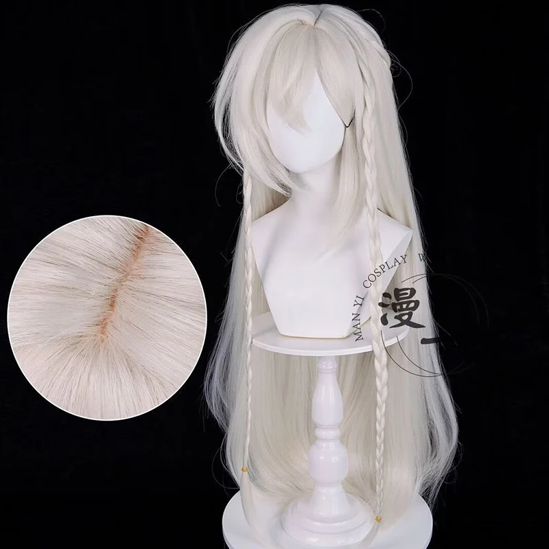 Parrucche Cosplay Istaroth Donne Mostra Genshin Impact Parrucca Cosplay 95 cm Resistente Al Calore Capelli Sintetici Parrucca Istaroth Del Partito + Protezione Della Parrucca