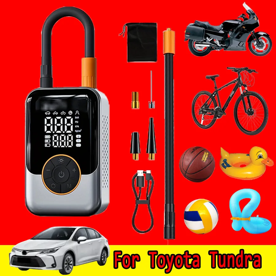 

For Toyota Tundra Portable Electric Air Compressor 150PSI Portable Inflator, Air Pump Inflator Digital Tire Pressure Detection
