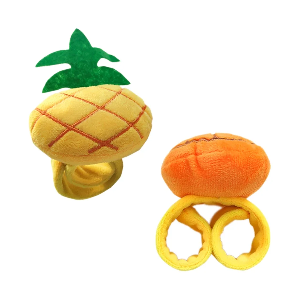 Cute Pineapple/Lemon Pin Cushion Wrist Strap Embroidery Needle Pincushions Pad Sewing Pincushions Needlework Holders DIY Crafts