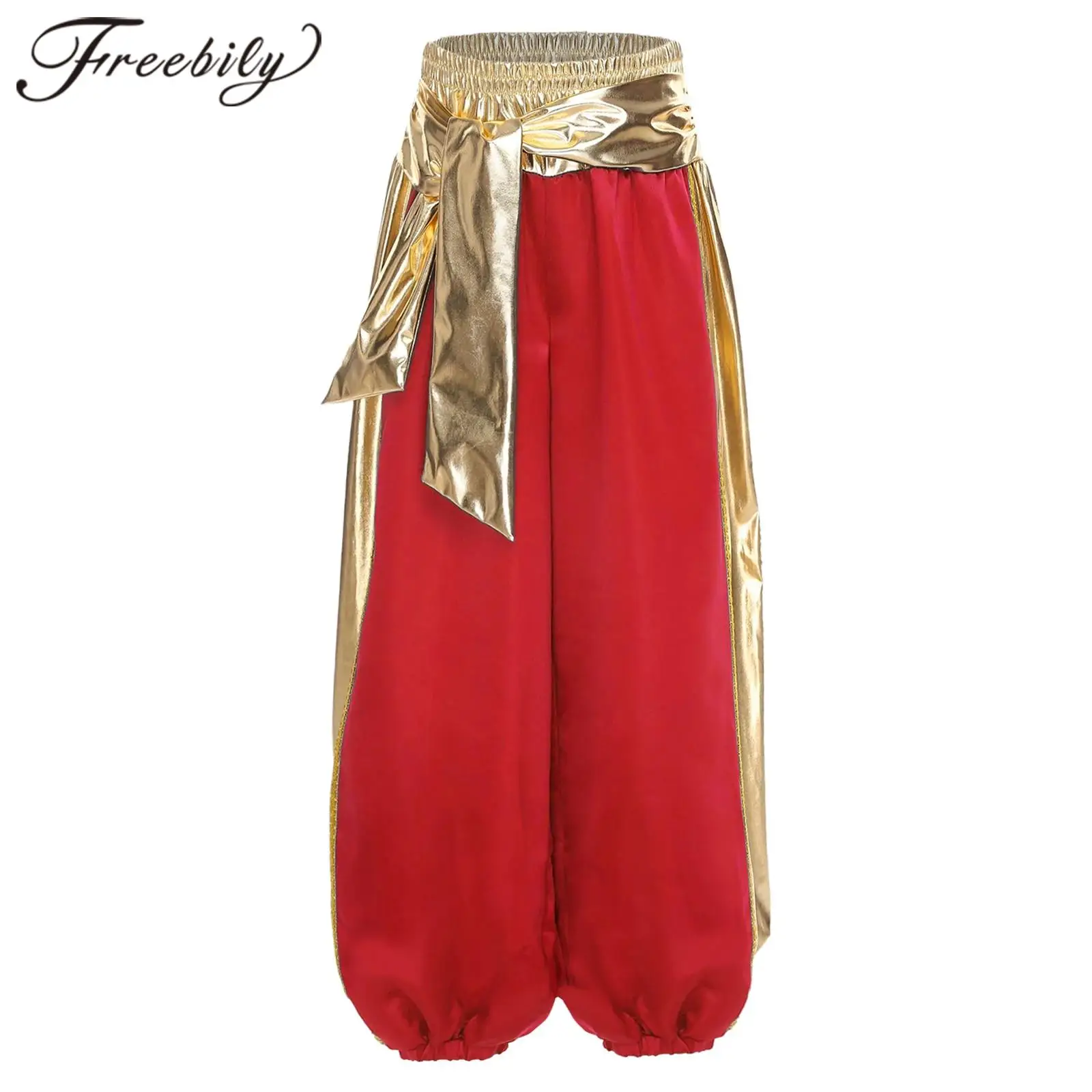 

Арабский костюм, детские шаровары на Хэллоуин для мальчиков, блестящая металлическая лампа, нарядное платье, костюм арабского принца, штаны-шаровары для косплея