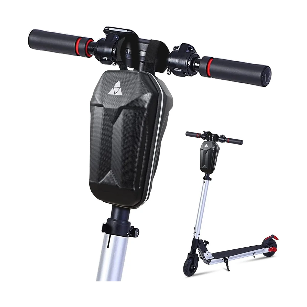 New Scooter Storage Bag, 5L Large Capacity Hard Shell Splash Waterproof Scooter Front Bag, Storage Bag,Handlebar Bag