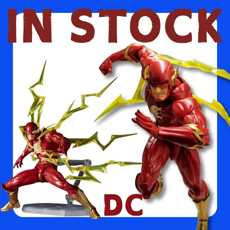 New Comic Superhero Flash Action Figure Multi-Joint Movable PVC Model 17cm Kids Christmas Collectible Toy For Hobby Fans