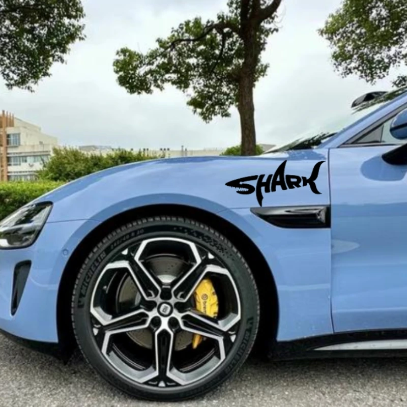 Autoaufkleber SHARK geschriebene Worte Mode gestanzt Vinyl Aufkleber Autoaufkleber wasserdicht Auto Dekore