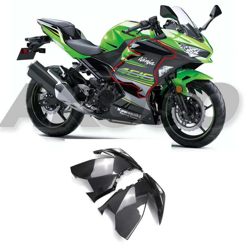 

Motorcycle Modification Suitable 400 Carbon Fiber Upper Side Panel Cover 18+