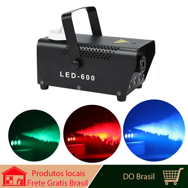 Machine à fumée colorée Disco, expédition rapide, mini LED, brumisateur à distance, DJ, fête de Noël, lumière de scène, machine à brouillard