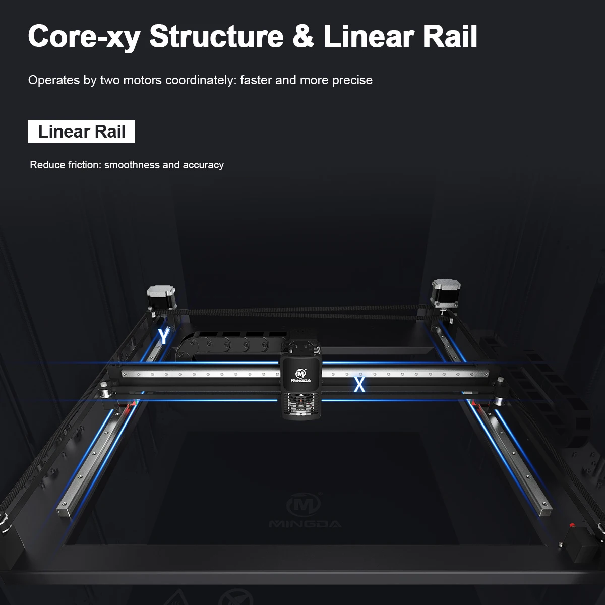 Imprimante 3D haute résolution professionnelle grand format, détection de filament, prise en charge de l'excrétion automatique, protection contre les fuites