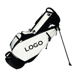 For Custom Stand Premium waterproof Golf Bag Pu Leather portable Golf Staff Bag