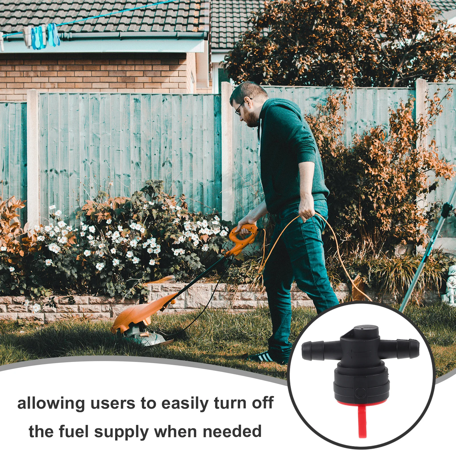 

2pcs Shut off Valve for Engine Petcock Cutoff Stainless Control Fuel Supplies Straight Gardening Tools Accessories
