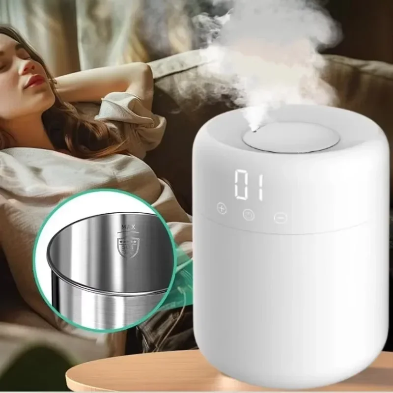 Home stainless steel ultrasonic humidifier wholesale hotel use humidificateur factory metal h20 humidifier OEM