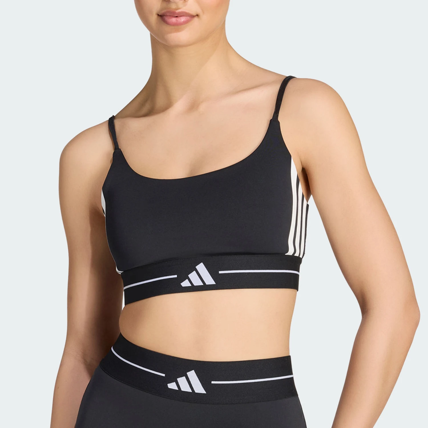 Adidas genuine Hyperglam women's removable breast pad sports bra KW4415