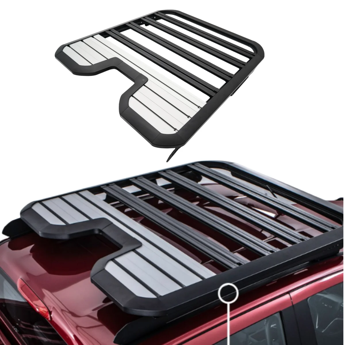 

CAR ROOF RACK ROOF PLATFORM FLAT PLATFORM ROOF BASKET in Aluminium Perfect FIT for TRITON L200 2015-UP