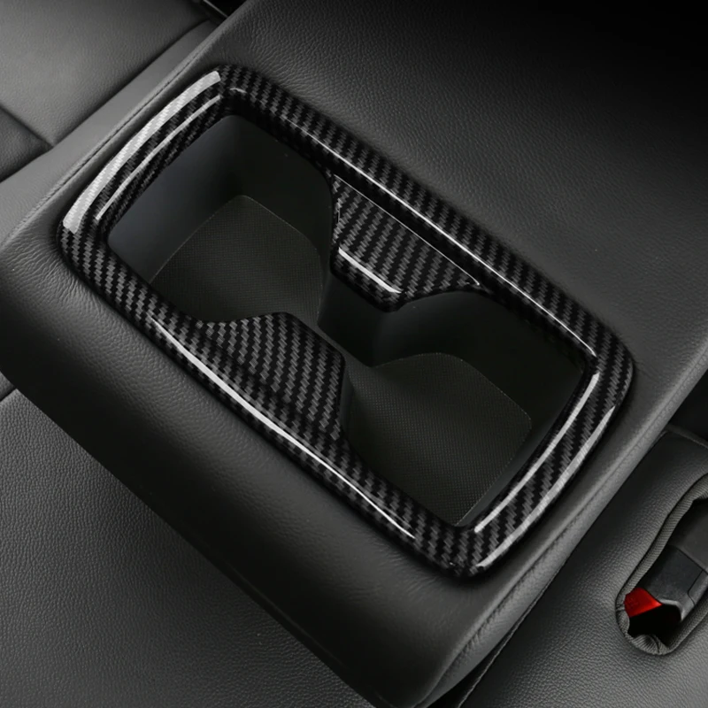 For Toyota Highlander XU70 Kluger 2020 2021 2022 2023 2024 Car Rear Armrest Water Cup Holder Frame Trim Cover Accessories