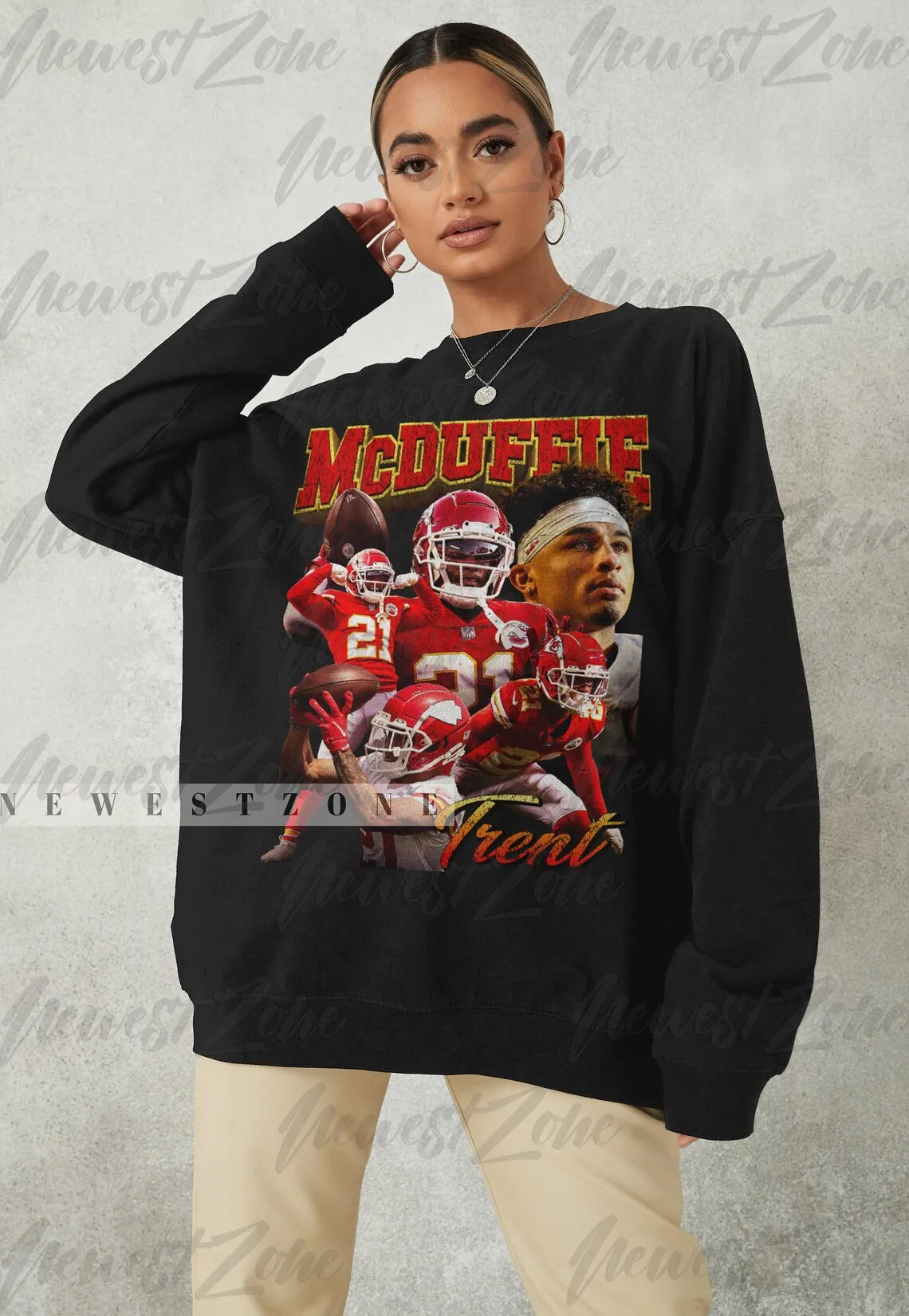 Trent McDuffie Shirt Vintage 90s #22Cornerback Homage Classic Graphic Tee Bootleg Best Seller Unisex Sport Sweatshirt Hoodie Gif