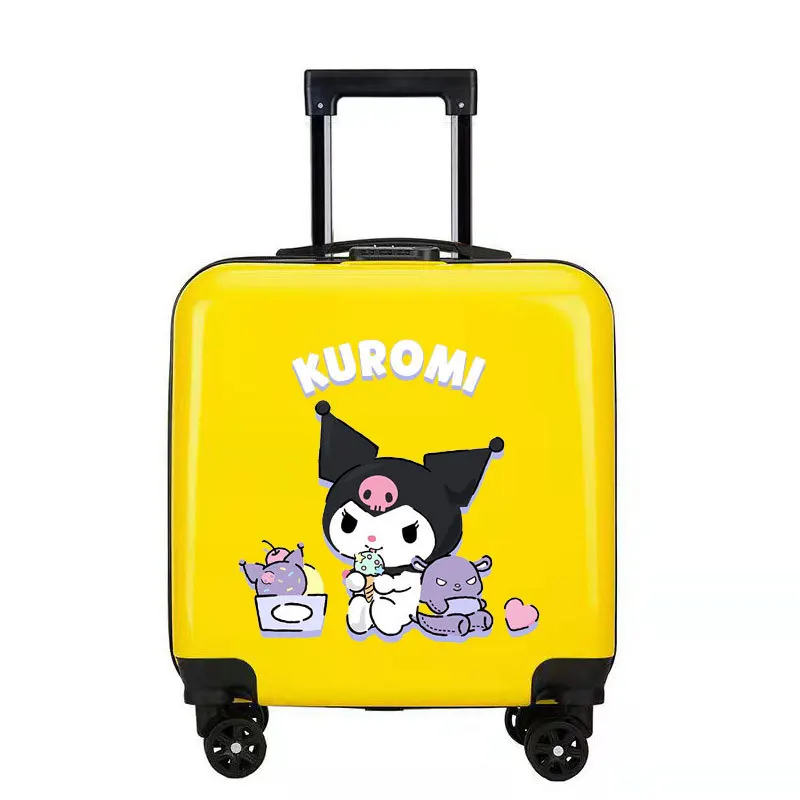 

Miniso Kawaii 18 Inches Student Password Trolley Case Hello Kitty Cartoon Universal Wheel Boarding Travel Suitcase Fashion Kit