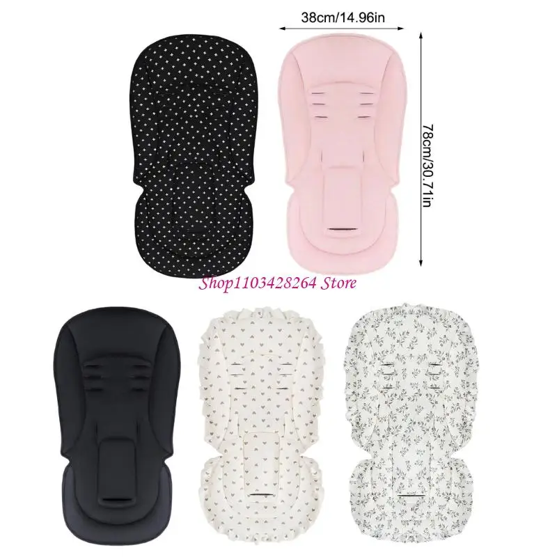 Carrinhos infantis laváveis ​​à máquina, tapete algodão e poliéster universal para carrinhos bebê