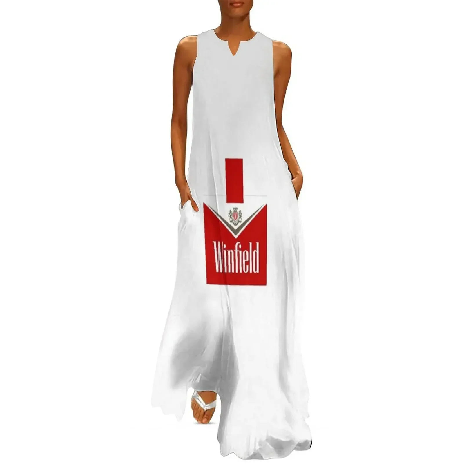 

WINFIELD RED Long Dress Women's skirt dress women elegant luxury Summer skirt Dress