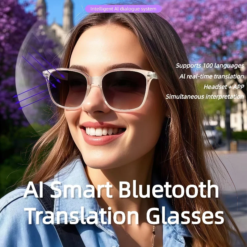 

GY500 Smart Glasses Eyeglasses UVProtection Color Change Lenses Wireless Calls Earphones Bluetooth5.4 Voice Assistant Sunglasses