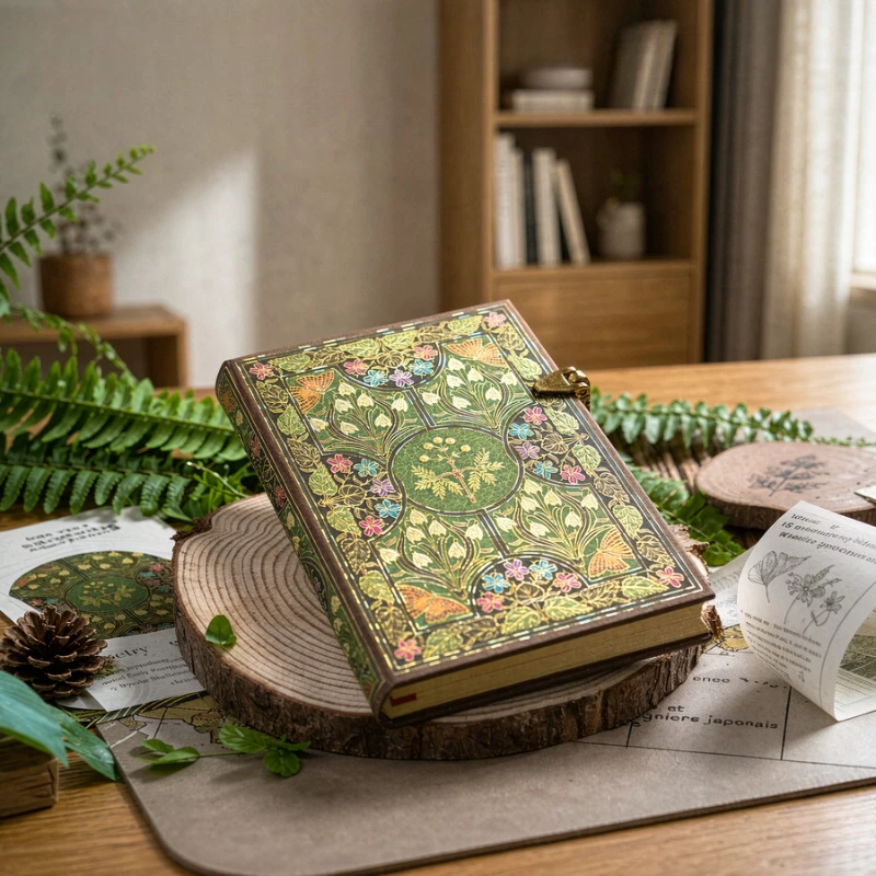 Vintage Embossed Journal Notebook with Acid Free Paper, Smooth Writing Pages, Classic Textured Diary for Graduation Gifts
