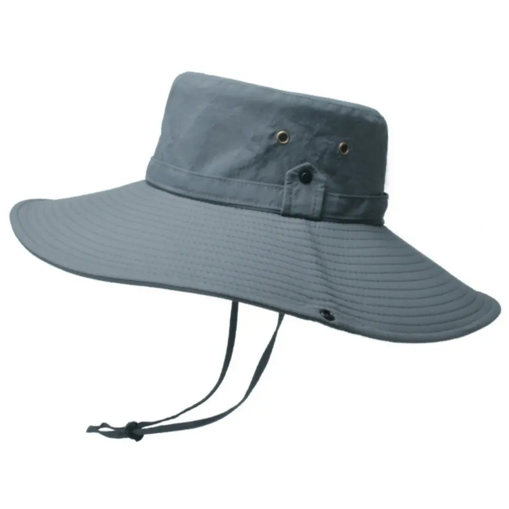 Quick-drying Wide Brim Bucket Hats Unisex Outdoor Sunscreen Panama Big Eaves Fishing Hats Eye Protection Visors