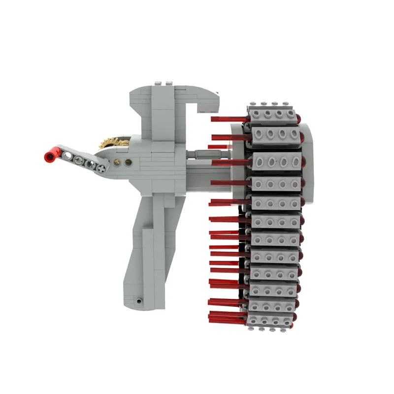 

НОВАЯ повторяющаяся модель быстрого пожарного револьвера с пусковой установкой, MOC, строительные блоки в сборе, развивающие игрушки, подарок для ребенка 15301 15303