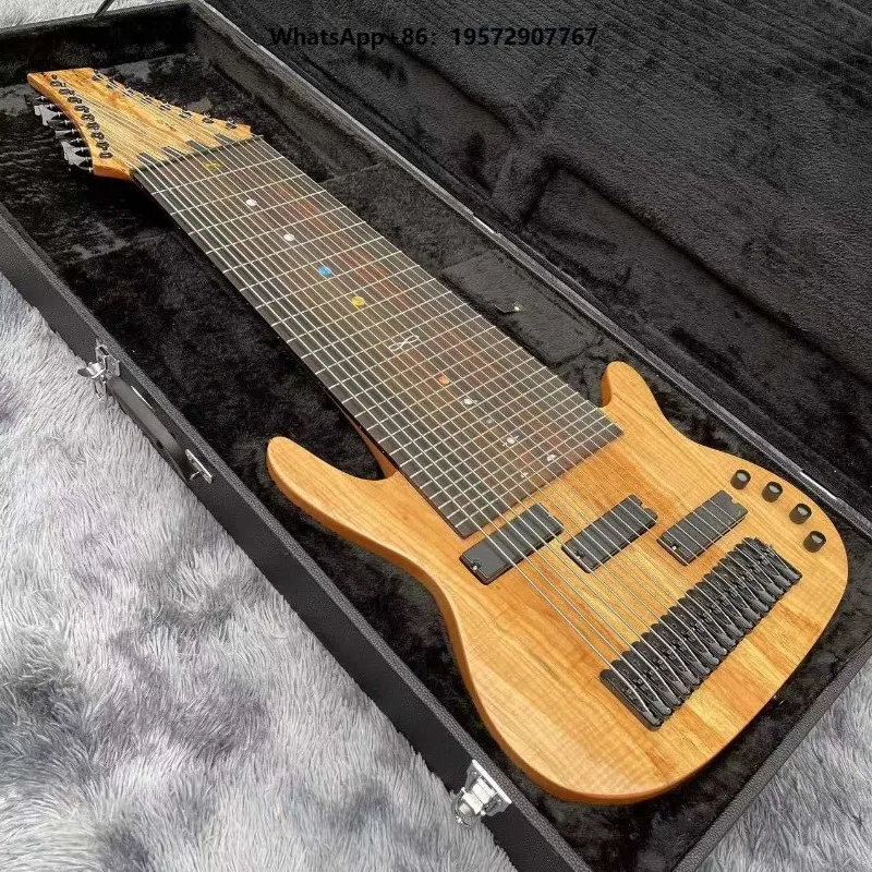 Custom 15 16 Strings Electric Bass Guitar Rosewood Fingerboard with Hardcase