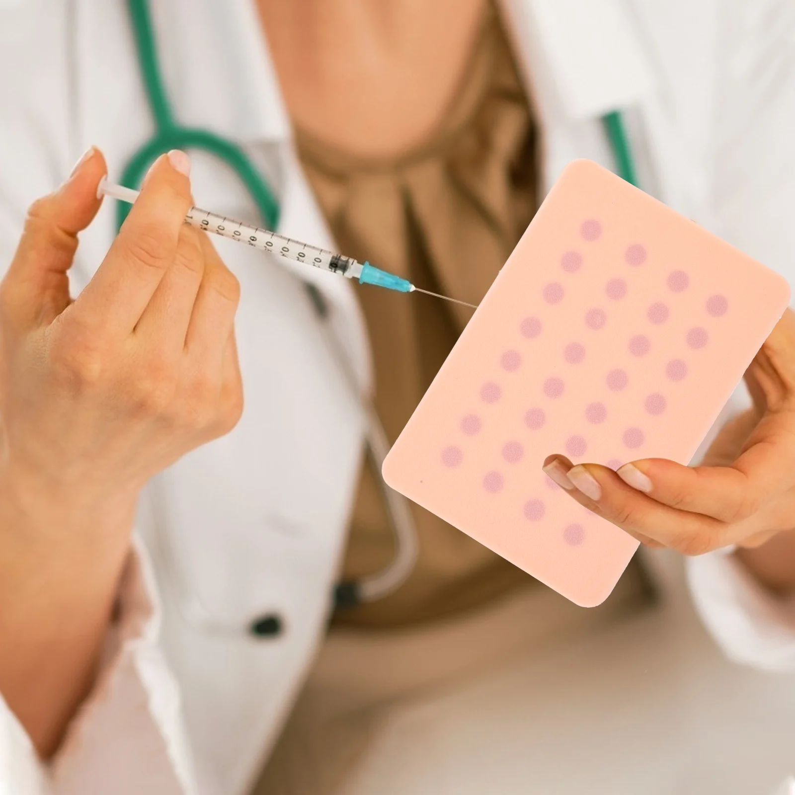 Skin Test Training Module Injecting Model Injection Practice Mat Pad Intradermal Silica Gel