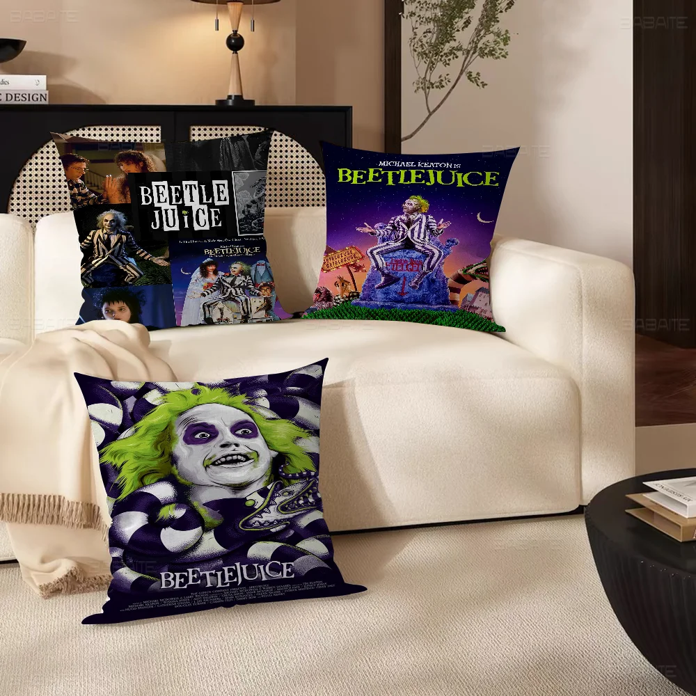 

Horror Film B-Beetlejuice Cushion Cover Decorative Pillow Sofa Home Decor Case Pillow Cases