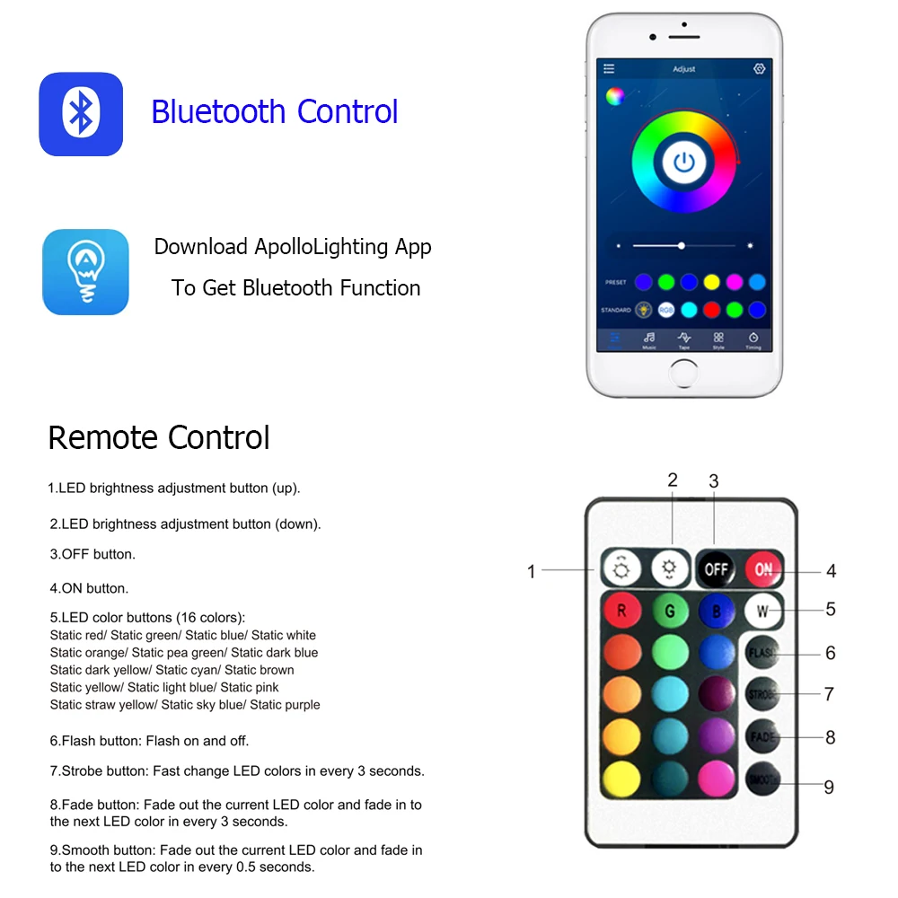 RGB LED Strip Lights SMD 3535 Bluetooth Remote Control Decoration Living Room USB Lamp Music Model TV Background Room Decor Gift