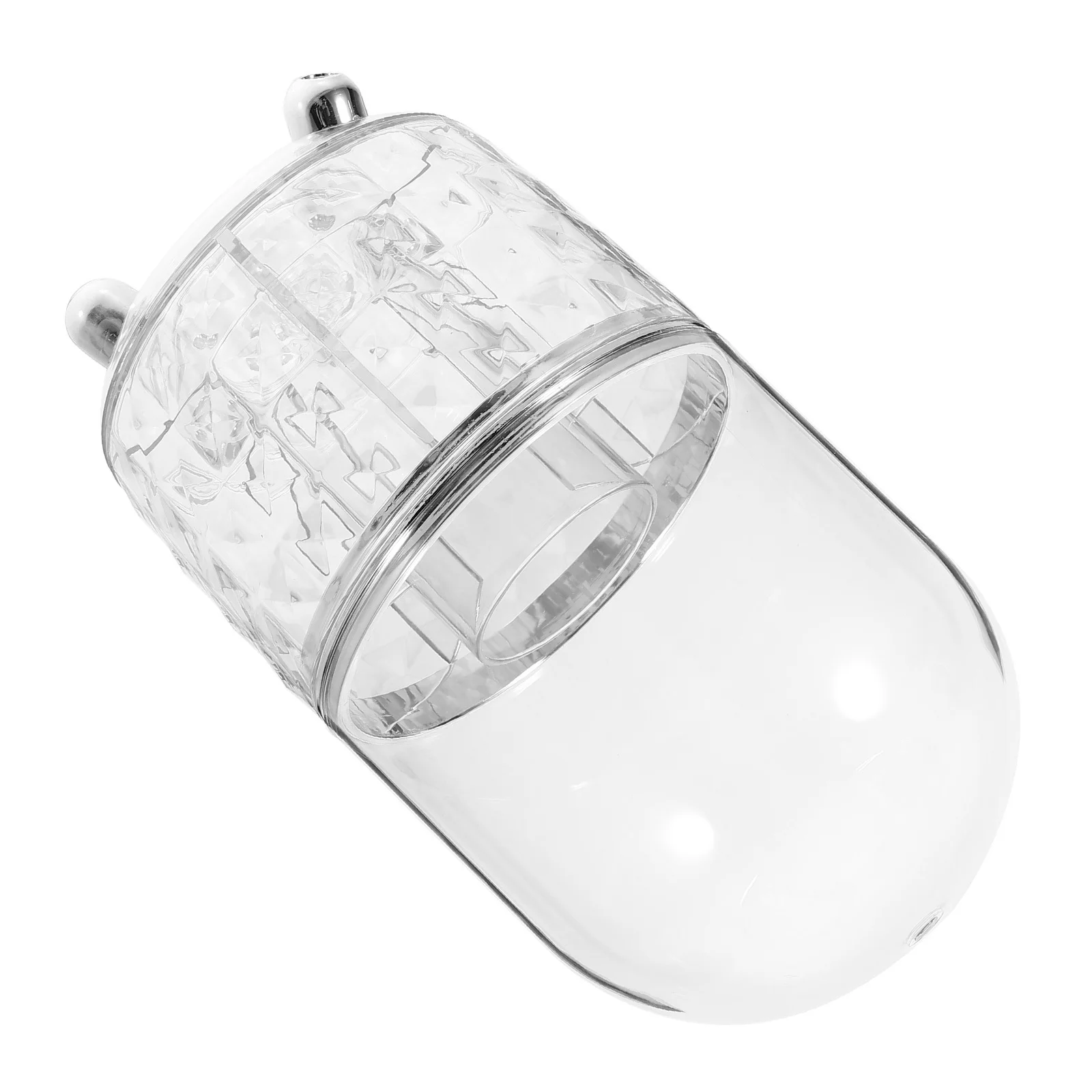 الدورية شفافة فرشاة للمكياج حامل غطاء المنظم واضح تخزين القلم كوب الغرور مكتب الحمام جعل حامل الفرش