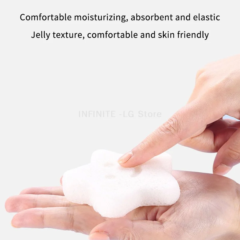 Picture 5: 1PCS Baby Shower Sponge Baby Konjac Shower Sponge Newborn Face Washing Bath Rubbing Sponge