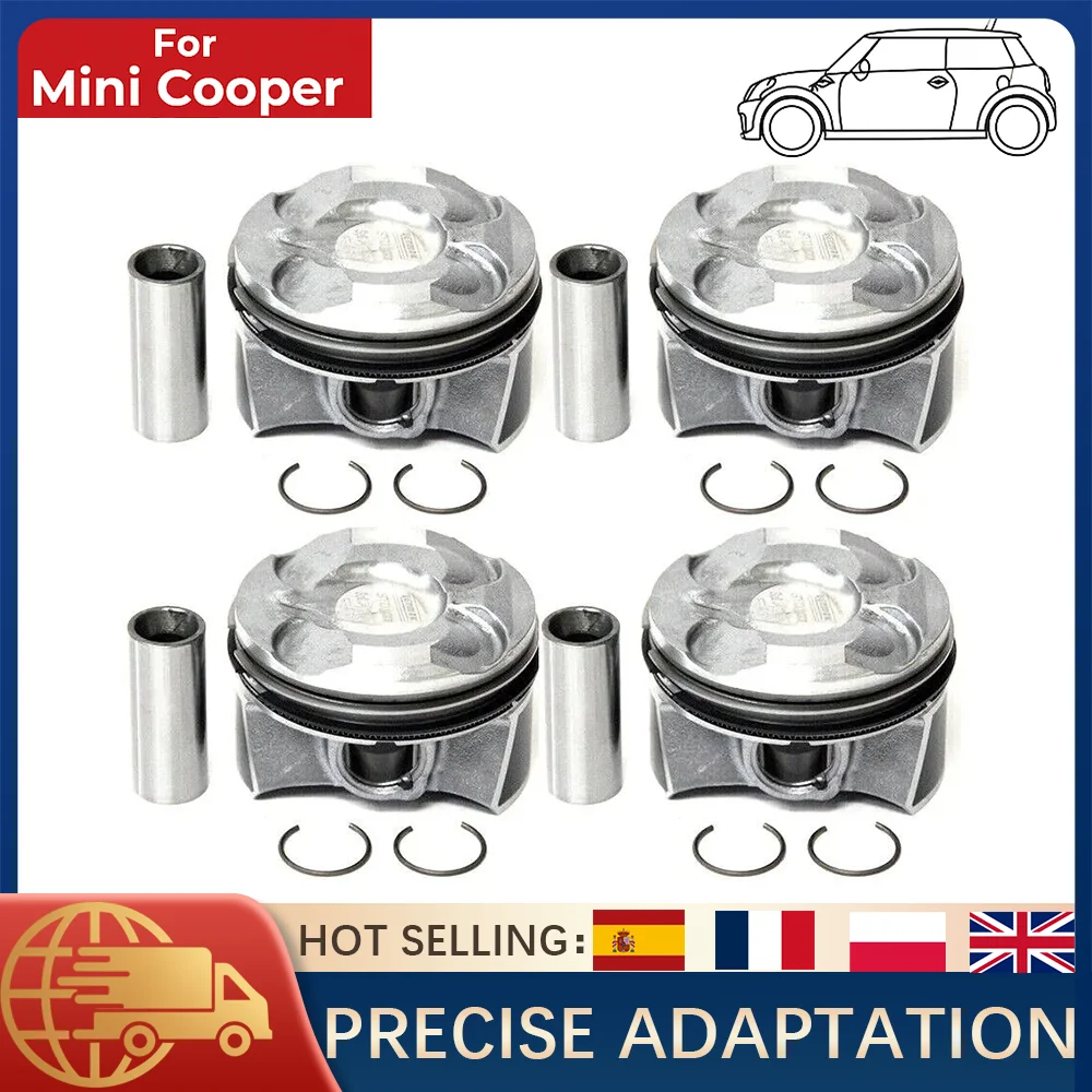 4PCS Ø77Mm Pistons … - image