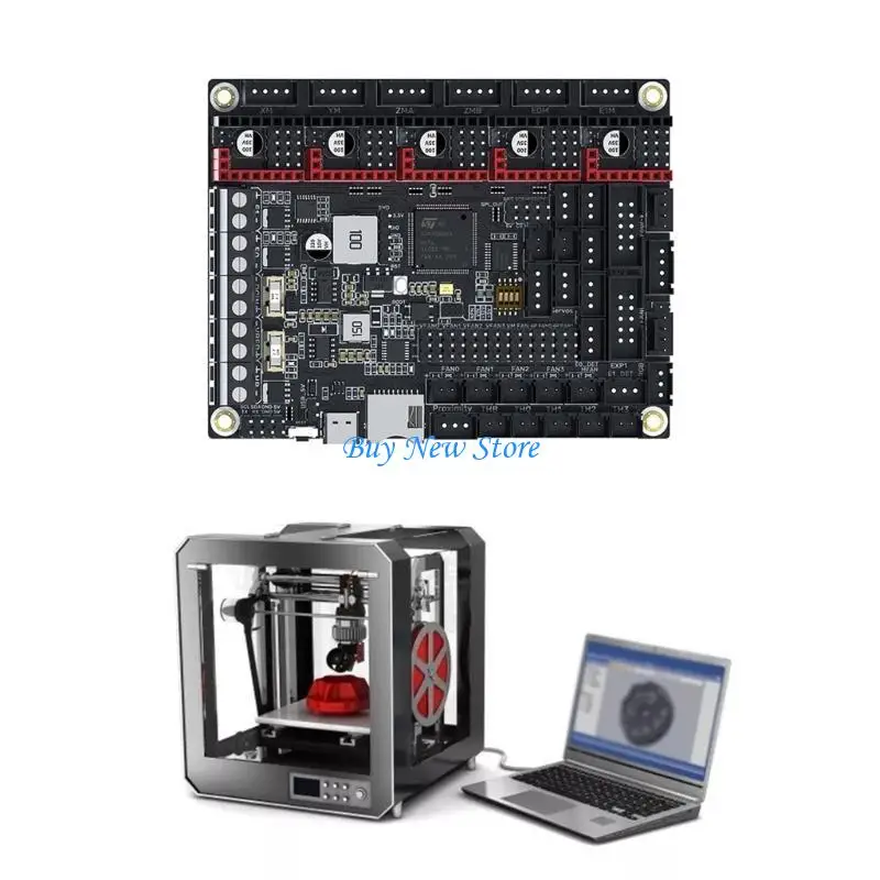 20ce Skrat v1.0 32bit Printer Motherboard Ratos 2.0 CAN BUS ADXL345 PT100 for Klipper Printer Control