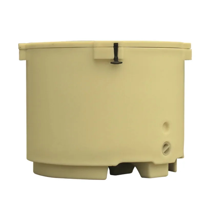 Outdoor large 630l round aquatic product processing insulation bucket, fishery seafood shrimp seafood insulation bucket