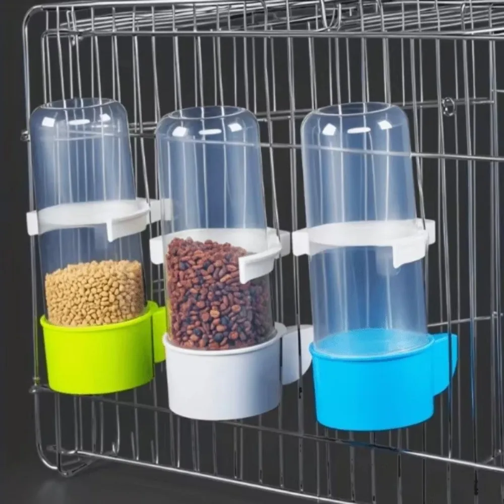 240ML Capacity Automatic Bird Feeder Plastic Leak-Proof Cage Hanging Feeder Detachable Base Hummingbird Feeder