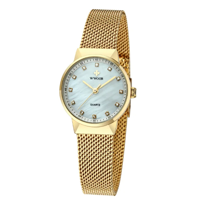 Hot selling 2024 new women's waterproof mesh quartz watch, fashionable and casual versatile women's watch