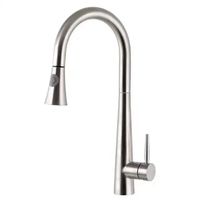 304 Stainless Steel Brushed Nickel Kitchen Faucet Single Hand Pull Sink Mixer Cold And Hot Water Mixing Faucets