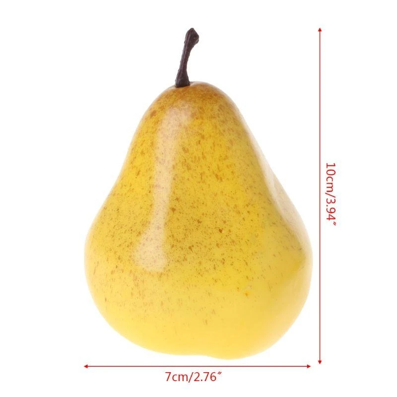 E8BD Artificial Pear Ornament House Kitchen Party Pub Decoration Cabinet Ornament
