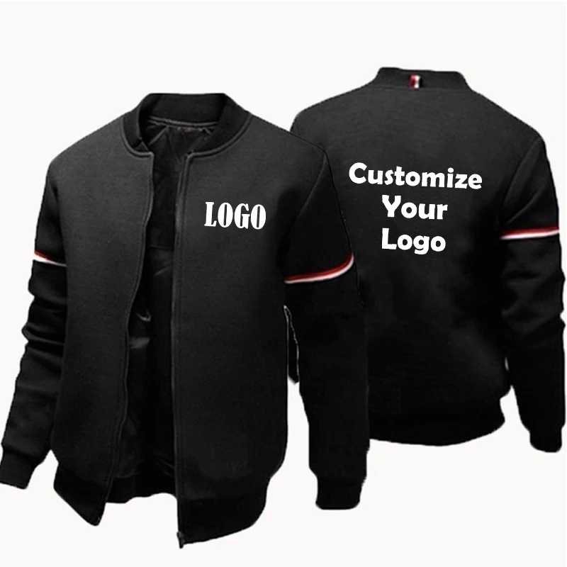 Customized Men's Hot Selling Trend Casual Zipper Sweatshirt Moving Zipper Jacket S-4XL