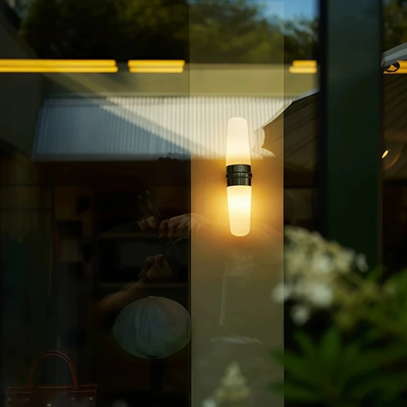 Minimalist Modern Wall Lamp Glass Lampshade LED Wall Sconces Staircase Corridor Balcony Restaurant Coffee House Lighting Fixture