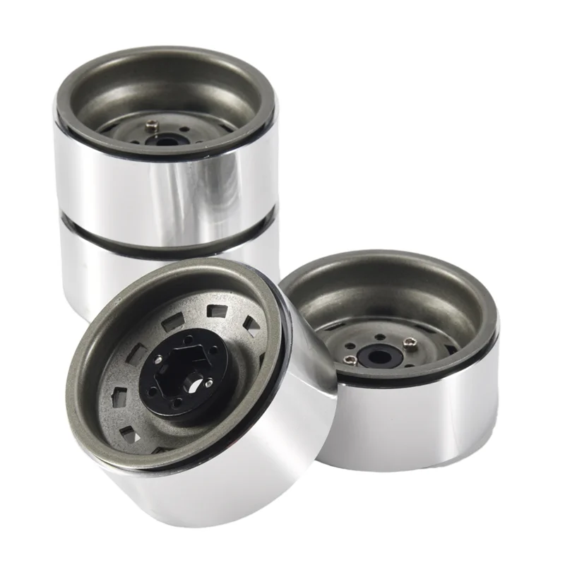 

CYGJ-4PCS Rally 1.9 Metal Beadlock Wheel Hub Rim For 1/10 RC Crawler Axial SCX10 90046 AXI03007 Traxxas TRX4 RC4WD D90