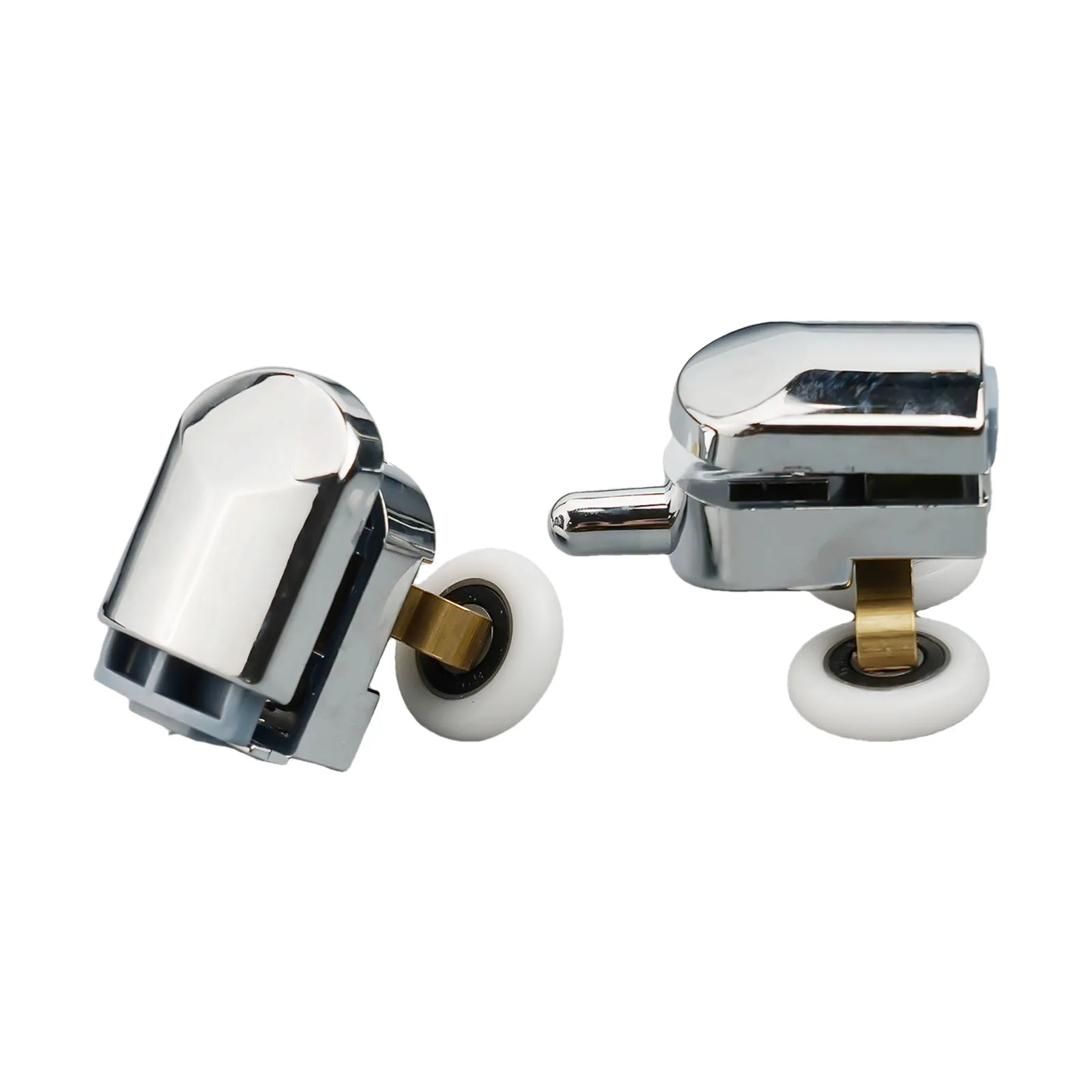 Set of 4 Industrial Grade Rollers for Shower Door Assemblies with Robust Materials Long Service Life in Humid Areas