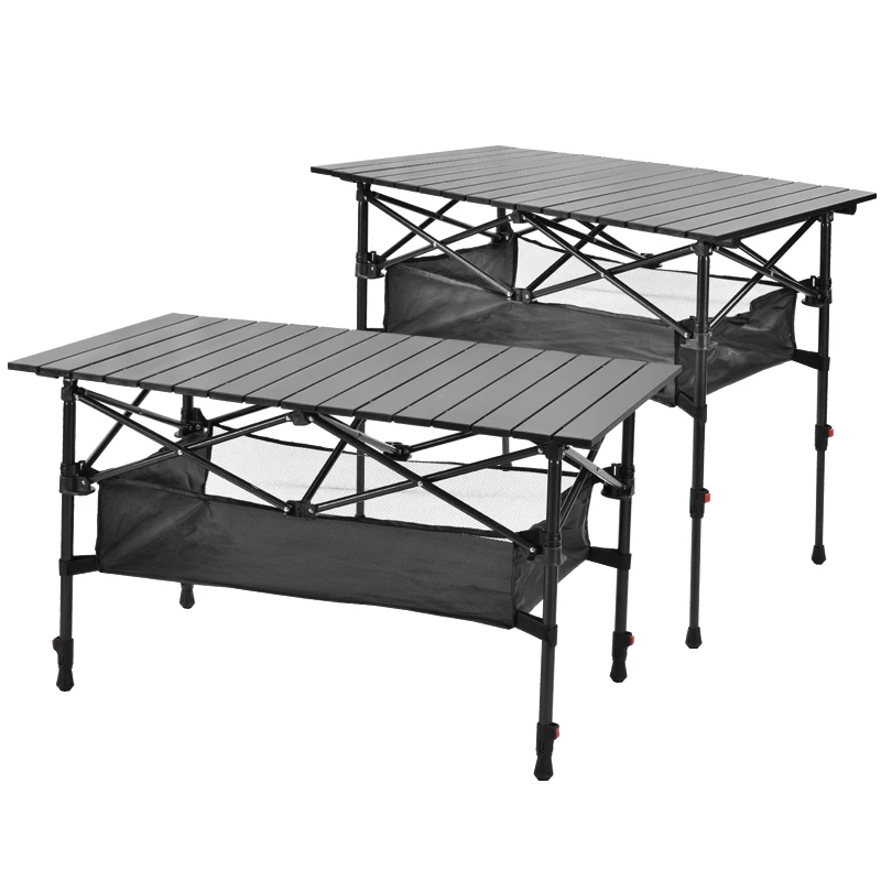 Camping Table Collapsible Folding Outdoor Furniture Barbecue Backpacking Nature Hike Lightweight Equipment Lifting Desk