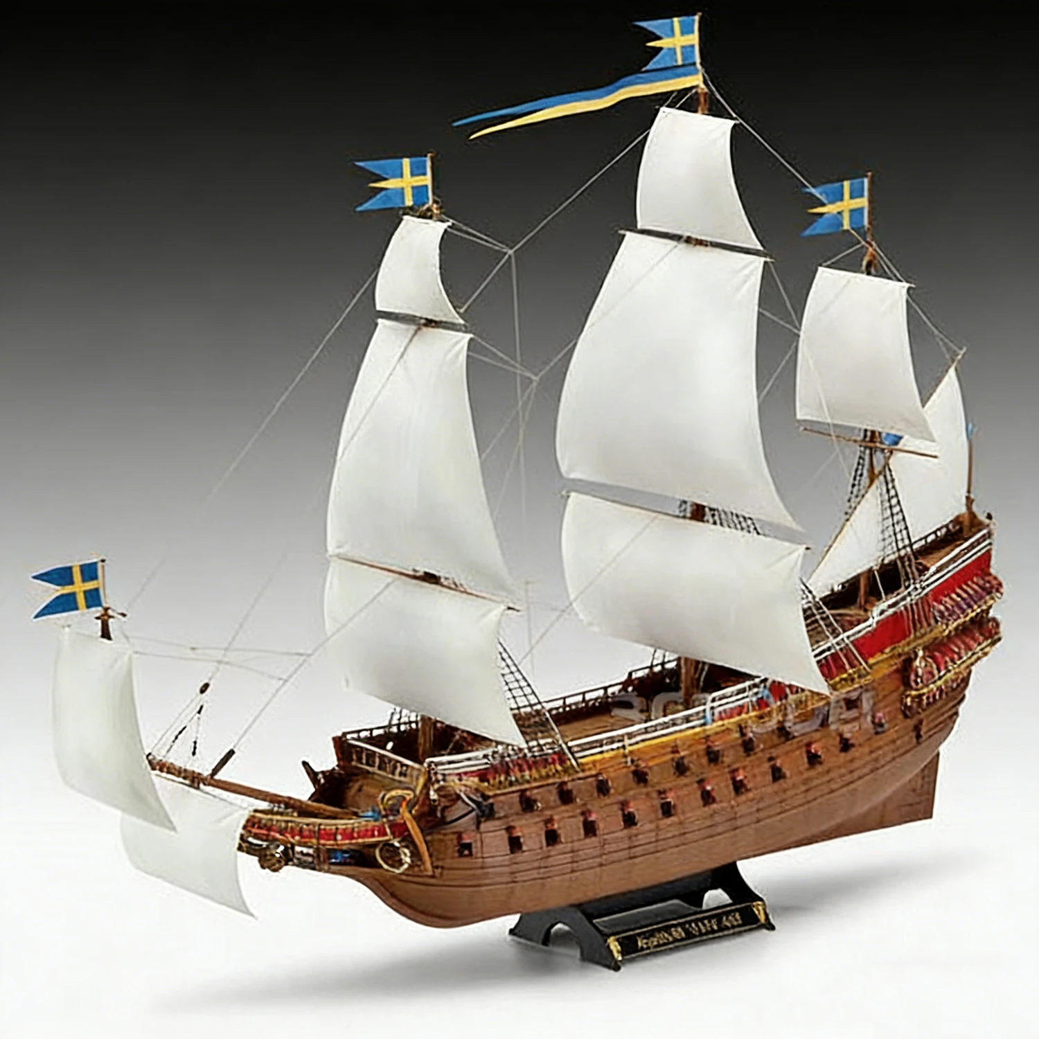 

Масштаб 1/150 Королевский военный корабль Ваза Парусный корабль в сборе Модель 45,5 см Высокодельные корабли Статическая модель Корабль Игрушечный орнамент