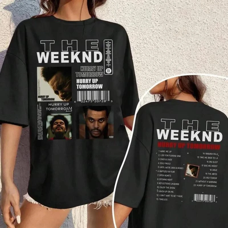 The Weeknd Album Hurry Up Tomorrow ShirtThe Weeknd Legend Tee Gift For Fan Summer Cotton Fashion Street Loose Top