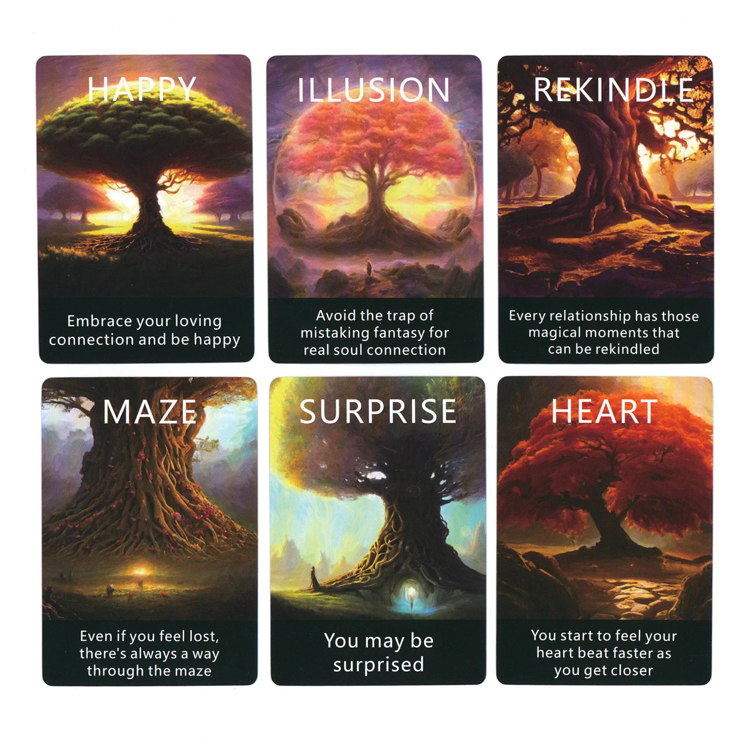 56PCS English Oracle Tarot Cards About Subconscious and Soul Divination Rune Understand Your True Inner Thoug  Board Game