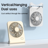 Small Desk Fan 2000mAh USB Rechargeable Cooling Fan 3 Speed Cool Wind Blower Portable Air Circulation Ventilador for Home Office