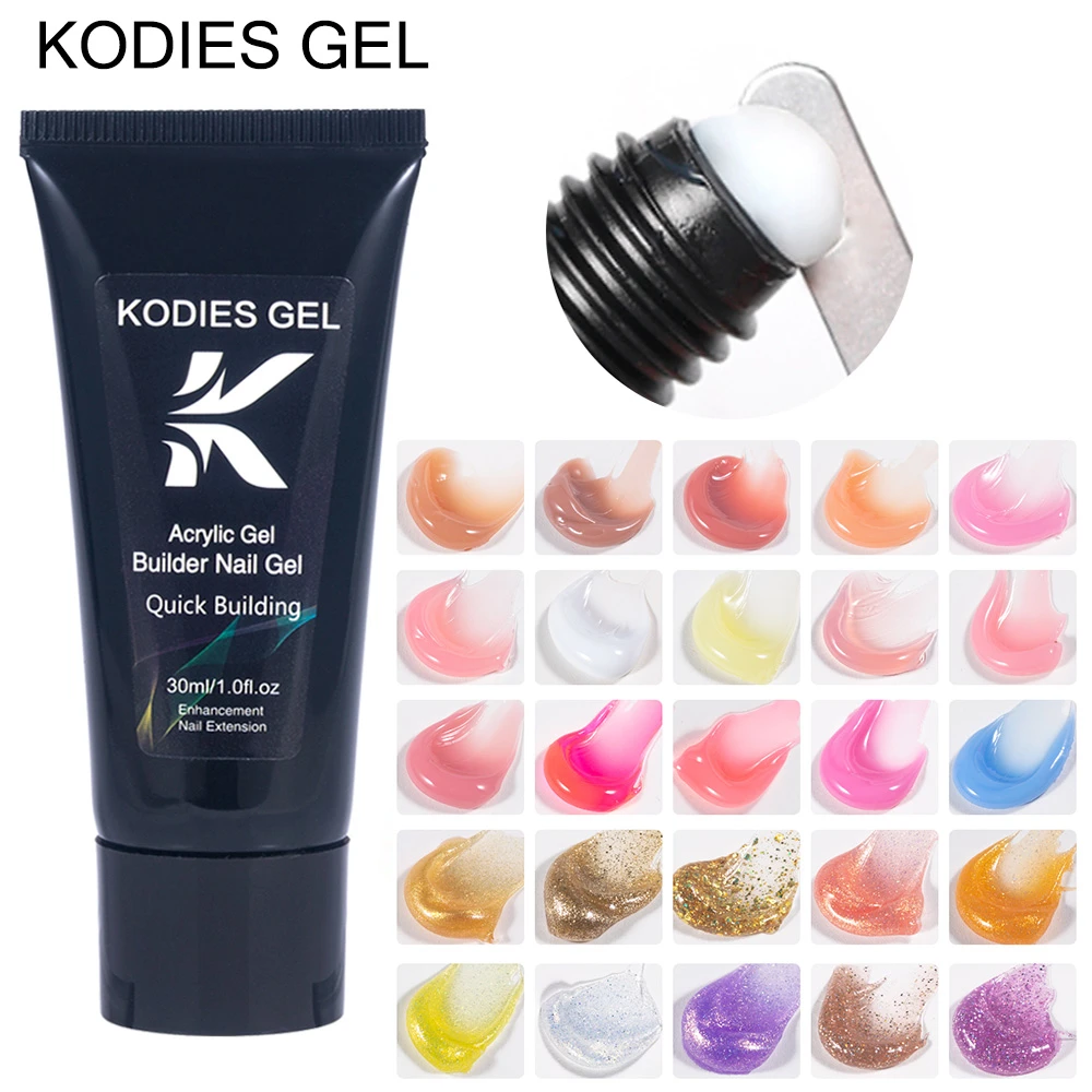 

KODIES GEL Jelly Poly акриловый Гель-лак для ногтей 30 мл УФ-гель для наращивания ногтей