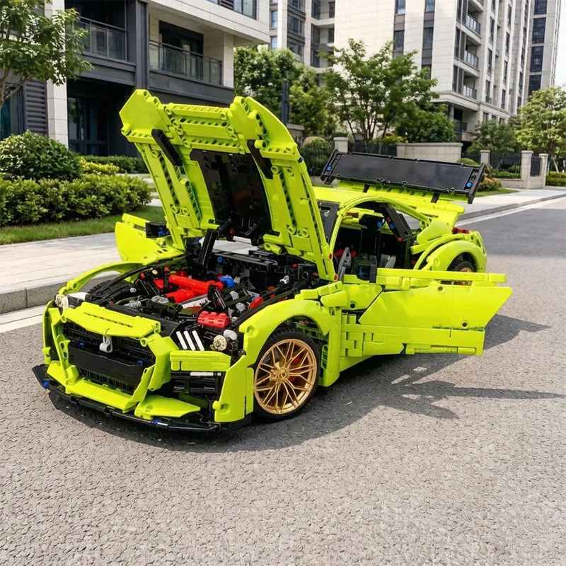 Brand New MOC-165802 Supercar GT500-42115 B Speed Racing Model DIY Toy Gift Building Toy Christmas Gift Birthday Gift