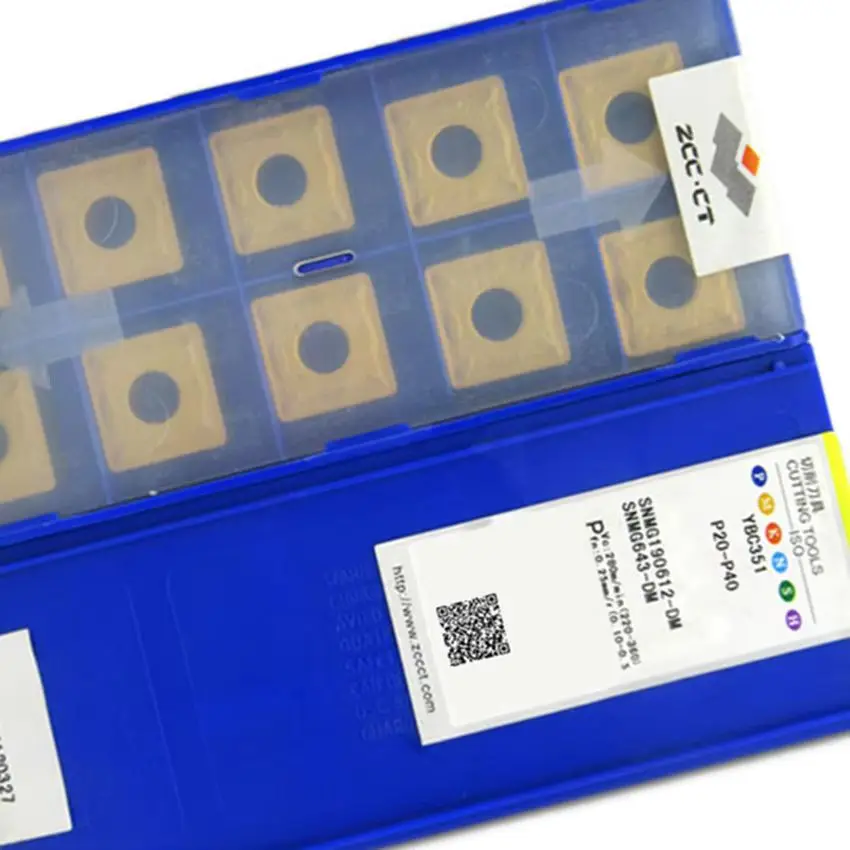 

SNMG190612-DM YBC351/SNMG190612-DM YBM251 SNMG190612-DM SNMG643 ZCC.CT CNC blade carbide inserts turning inserts tools 10PCS/BOX